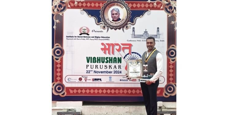 Renowned Social Activist Dr. Binu Varghese Honored with Prestigious – Bharat Vibhushan Puraskar