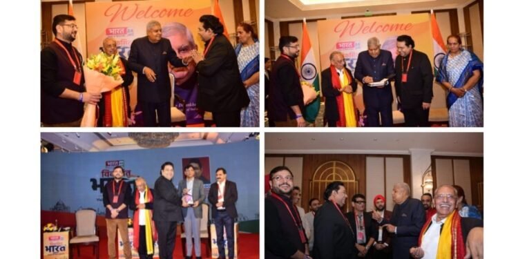 Dr. Basant Goel Honored by Vice President Dhankhar for Philanthropy and Social Welfare