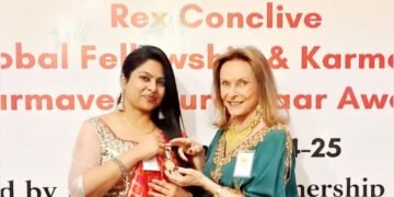 Dr. V.V. Manjula Kumari Honoured with Karmaveer Global Fellowship and Gold Medal