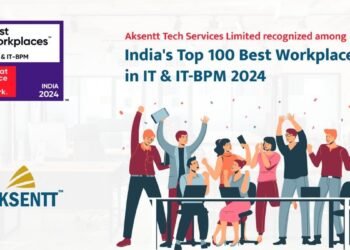 Aksentt Tech Recognized Among Top 100 India’s Best Workplaces in IT and IT-BPM 2024