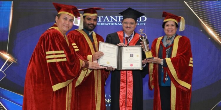 Stanford International University Bestows Honorary Doctorate on Music Rights Pioneer Sanjay Tandon