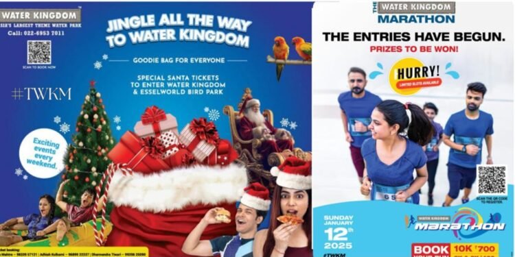 Unwrap the Fun this Christmas and New Year at Water Kingdom: Festivities, Goodie Bags, and a Marathon