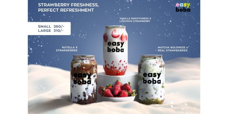 Easy Boba Introduces Winter’s Biggest Flavors with Fresh Strawberry Creations