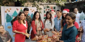 Nikhil Ruparel and Preeti Choksi celebrate Christmas with underprivileged kids in Bandra