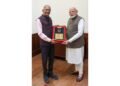 Govind Dholakia Presents Natural Diamond Navbharat Ratna to PM Modi, Symbolizing Dreams of New Bharat