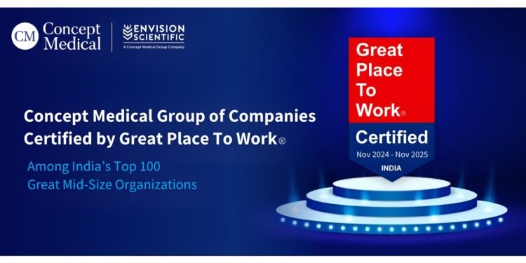 Concept Medical Group Earns Prestigious Great Place to Work Certification