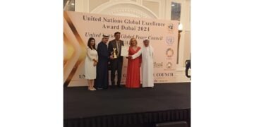 United Nations Global Peace Council in Dubai Presents Excellence Award to Dr. Arpit Chopra Jain