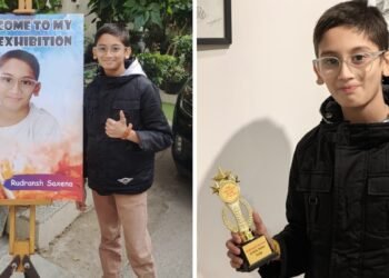 Art Life Gallery Hosts Inaugural Exhibition by 11-Year-Old Prodigy Rudransh Saxena