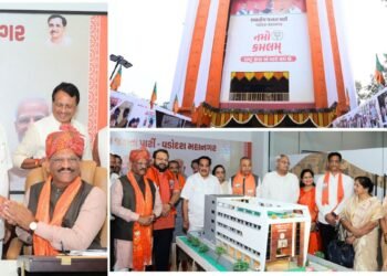 Union Minister C.R. Patil Inaugurates BJP’s Grand New Office – Namo Kamalam in Vadodara