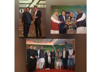 Dr. Basant Goel Honored with Prestigious Bharat Bhagya Nirmata Award by Seven Cabinet Ministers