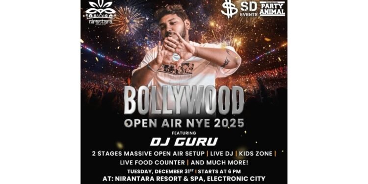 Bengaluru’s Grandest Open-Air New Year Celebration: Bollywood Open Air 2025 – Early Bird Tickets at an Unbelievable Rs. 10!