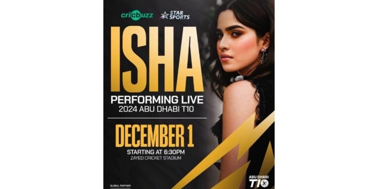 Isha Shah Mesmerizes a Global Audience at T10 League in Abu Dhabi