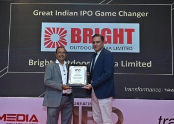 Bright Outdoor Media Honoured As Great Indian IPO Game Changer At The Great Indian IPO Summit and Awards 2024
