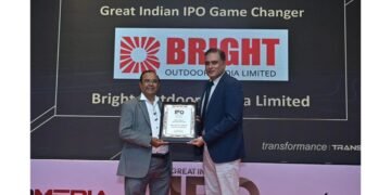 Bright Outdoor Media Honoured As Great Indian IPO Game Changer At The Great Indian IPO Summit and Awards 2024