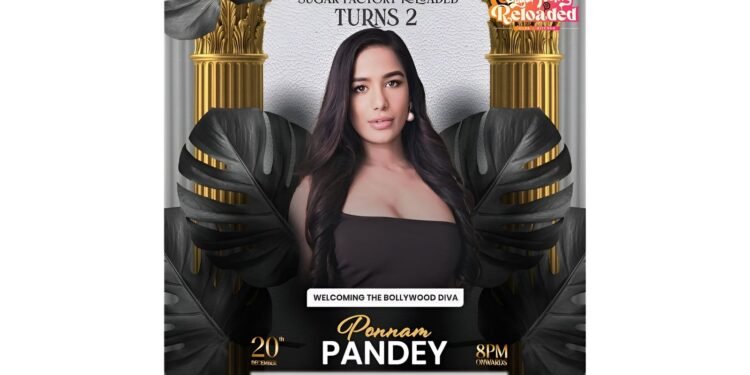 Poonam Pandey Makes Her Club Debut in Bangalore at Sugar Factory Reloaded’s 2nd Anniversary