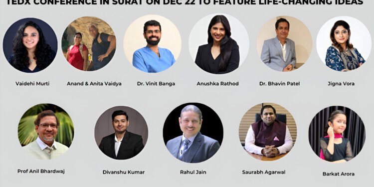 Noted Speakers To Share Life-Changing Insights At TEDxSurat Conference On Dec 22