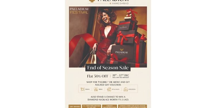 Palladium Ahmedabad Announces Flat 50% Weekend: Shop, Dine and Win Big from 20th–22nd December