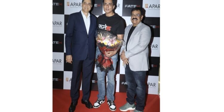 After thunderous response Sonu Sood attends Special Redcarpet Screening organized by Apar Industries In Mumbai