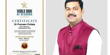 Dr. Praveen Pullata enters the World Book of Records