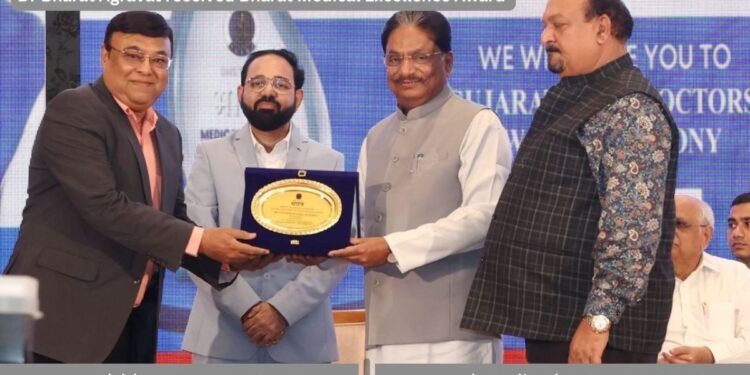 Prestigious Bharat Medical Excellence Award Bestowed Upon Implantologist Dr. Bharat Agravat at Top Doctors Meet