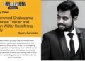 Unveiling Talent: Mohammed Shahezama – Corporate Trainer and Fiction Writer Redefining Reality