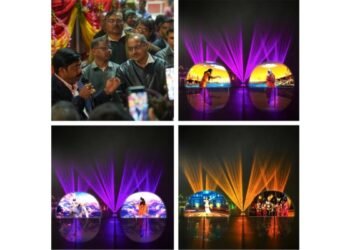 Temflo Systems, Ghaziabad Unveils Mesmerizing Laser Water Screen Show at Mahakumbh, Prayagraj