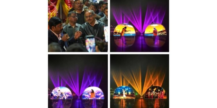 Temflo Systems, Ghaziabad Unveils Mesmerizing Laser Water Screen Show at Mahakumbh, Prayagraj