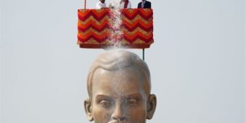 Grand Mahamastakabhishek of World’s Tallest Idol of Shrimad Rajchandraji by Hon. Home Minister Amit Shah