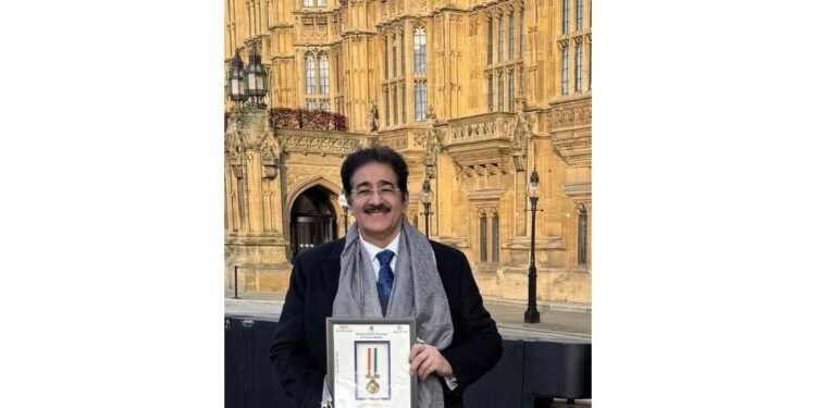 Sandeep Marwah Makes History with Eighth Recognition in British Parliament