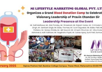 MI Lifestyle Marketing Hosts Blood Donation Camp in Honor of Mentor Pravin Chandan Sir