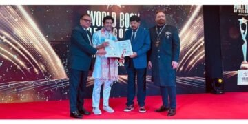 KP Vishal Goud Honored with International Excellence Award by World Book of Records