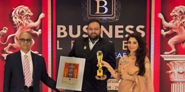 Shri Nitin Tiwari Chairman of Aarav Global Group Wins Business Leader of the Year at World HRD Congress