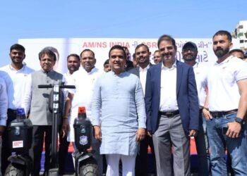 AM/NS India hands over 25 self-balancing e-bikes to Surat Police