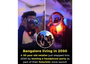 Peak Bengaluru Feb 2050. Futuristic launch for a Futuristic store. 1st time in India