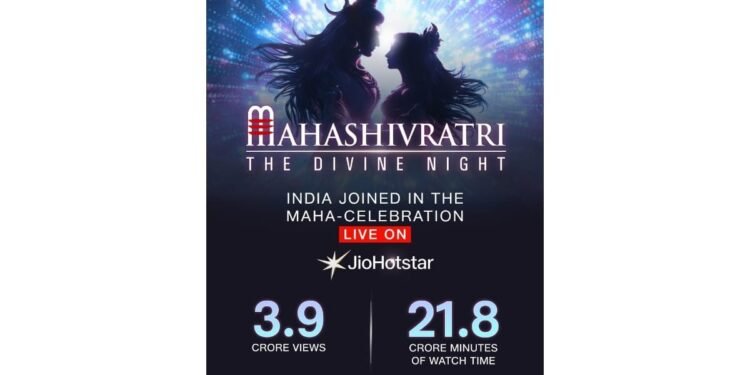 Mahashivratri Livestream on JioHotstar Draws 3.9 Crore Views, Showcasing the Future of Digital Devotion
