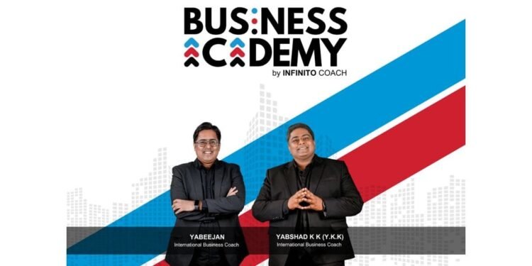 Yabshad K K (Y.K.K) and Yabeejan launch life-changing coaching on Business Academy by Infinito Coach