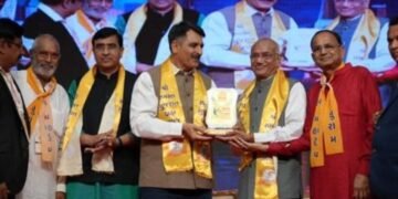 Padma Shri Awardee Dr. J. M. Vyas, Vice Chancellor of NFSU, Honored with ‘Brahm Gaurav Puraskar 2025’