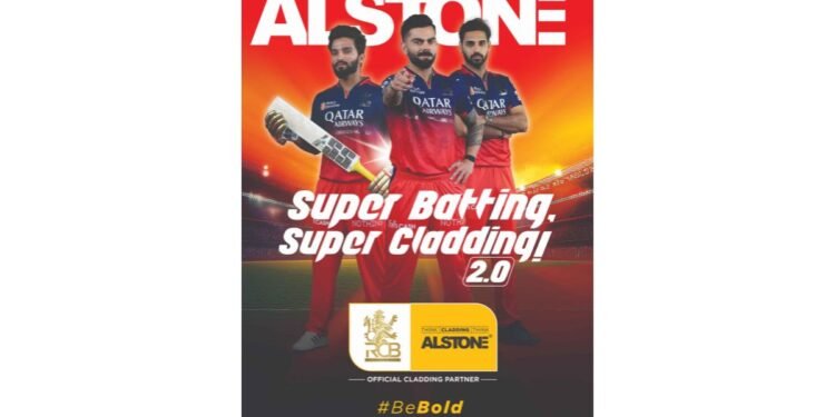 Alstone-Premium Exterior Cladding reunites with Royal Challengers Bengaluru as its Official cladding Partner