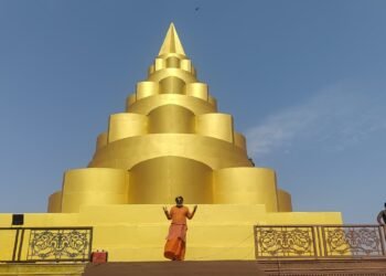 Grand 52-Foot Permanent Siddh Mahamrityunjay Yantra Nears Completion in Hisar