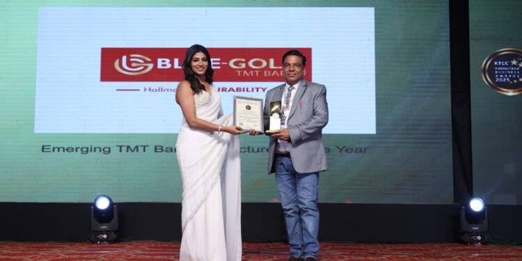 Blue Gold Steel Industries Named Emerging TMT Bar Manufacturer of the Year at Karnataka Business Awards 2025