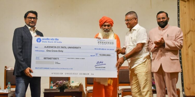 Ramesh Patil Donates INR 1 Cr to ADYPU- Dr. Ajeenkya Pledges Funds for Underprivileged Education