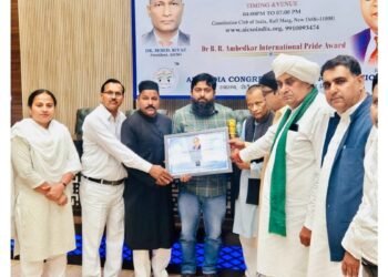 Samta Diwas Celebrations: Mr. M Shahrukh Honored with Dr. B. R. Ambedkar International Pride Award