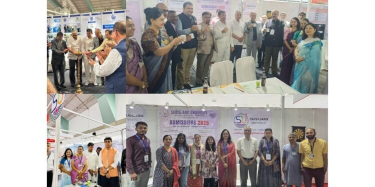 Sarvajanik University Enthralls Visitors at SGCCI Smart Education Expo & Surat Startup Summit 2025