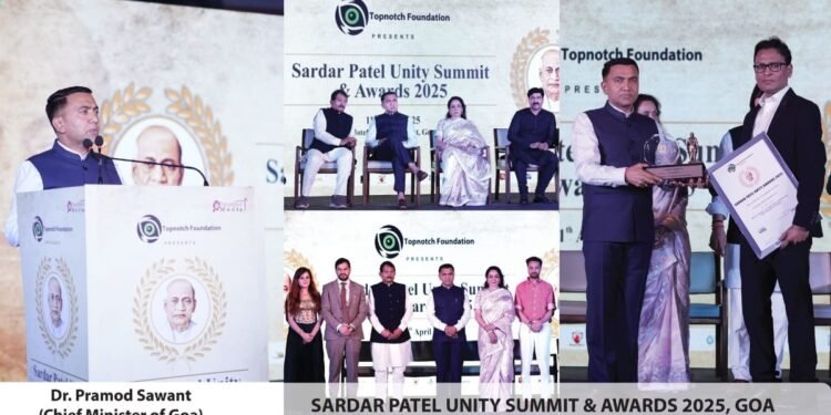 Topnotch Foundation Acknowledged and Felicitated the Winners of the Sardar Patel Unity Summit & Awards 2025