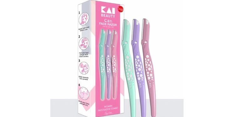 Experience Smooth Facial Hair Removal with KAI’s Innovative CAN Face Razor