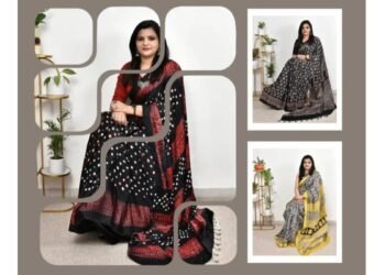 How to Spot Genuine Ajrakh Saree Online and Avoid Fake Machine Prints
