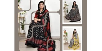 How to Spot Genuine Ajrakh Saree Online and Avoid Fake Machine Prints
