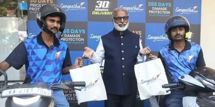 Sangeetha Delivers Smartphones in Mumbai in Just 30 Minutes – A Game-Changer in Gadget Retail