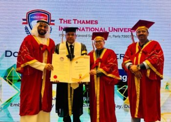 Aashish Suresh Mangal Receives Doctorate from Thames International University for Business and Philanthropy