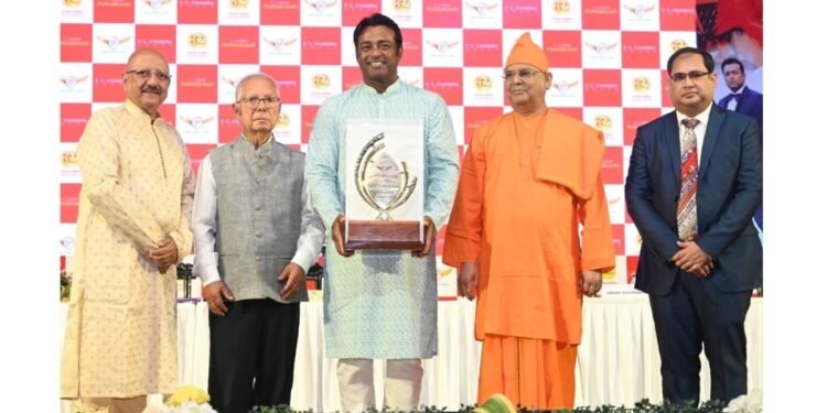 Shri Leander Paes was conferred with the prestigious P.C. Chandra Puraskaar 2025